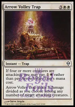 Arrow Volley Trap 2x FOIL ZEN MTG Zendikar Uncommon MINT white - Image 1