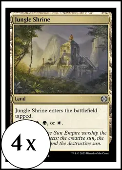 MTG - 4 x Jungle Shrine - Playset 4x x4 - Lost Caverns of Ixalan - Image 1