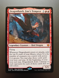 Dragonhawk, Fate's Tempest - Bloomburrow - BLB - #132 - NM - Image 1