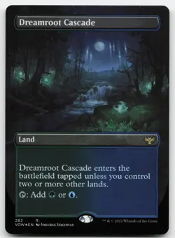 Dreamroot Cascade (Borderless) #282 (Foil) (NM) Crimson Vow VOW Magic MTG - Image 1