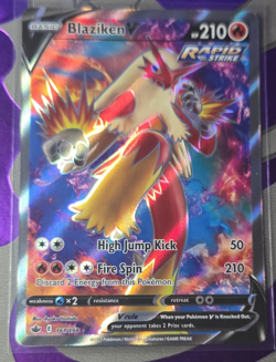 Pokemon Blaziken V 161/198 Chilling Reign Ultra Rare Full Art Holo 210 HP - Image 1