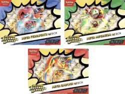 Pokemon Ascended Heroes Ex Box Set of 3 *Brand New and Factory Sealed* 🔥 💧 🍃 - Image 1