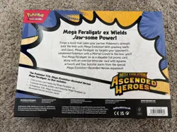 Pokemon Ascended Heroes Mega Evolution Feraligatr EX Box Promo Booster - Image 2