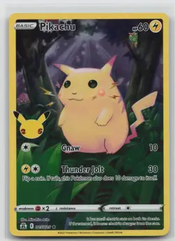 Pikachu 005/025 Holo Rare Celebrations Pokemon Near Mint - Image 1