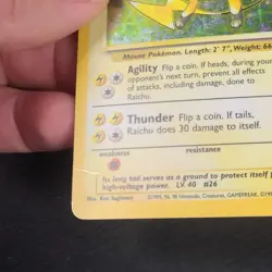 Raichu Base Set Holo Rare Unlimited 14/102 - Image 2