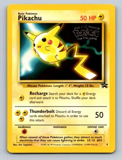 Pikachu (Movie Promo) Promo WoTC Promo 04/53 NM Pokemon TCG - Image 1