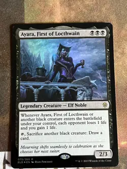 1x FOIL AYARA, FIRST OF LOCTHWAIN - Eldraine/Promo - MTG - Magic the Gathering - Image 1