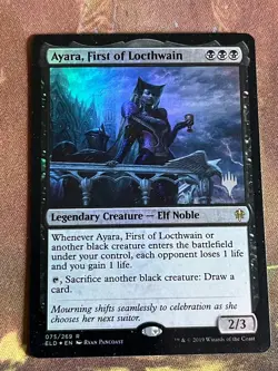 1x FOIL AYARA, FIRST OF LOCTHWAIN - Eldraine/Promo - MTG - Magic the Gathering - Image 2
