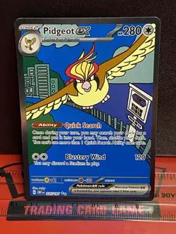 Pidgeot ex 225/197 Special Illustration SIR Rare SV03: Obsidian Flames Pokemon - Image 1