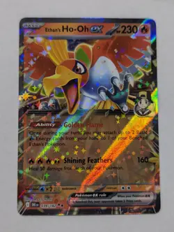 Ethan's Ho-Oh ex 039/182 Sv10: Destined Rivals Holo Pokemon TCG NM - Image 1