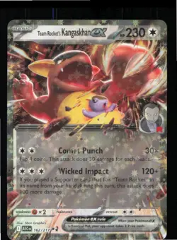 Team Rocket's Kangaskhan ex 162/217 Double Rare Ascended Heroes Pokemon NM - Image 1