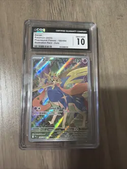 Zacian *CGC 10* Illustration Rare *Phantasmal Flames* #100 * Pokemon - Image 1