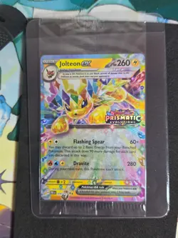 Pokemon Jolteon TCG S&V ex - Prismatic Evolutions Stamp 030/131 SEALED NM - Image 1