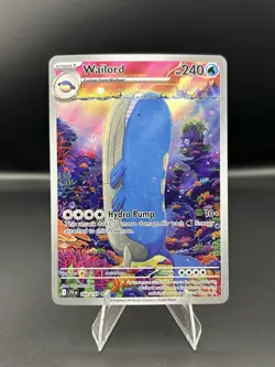 Wailord 162/159 Illustration Rare Pokemon TCG SV Journey Together Near Mint #A - Image 1