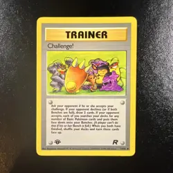 Pokemon Challenge! 74/82 Team Rocket Uncommon 1st Edition Regular WOTC Eng MP - Image 1