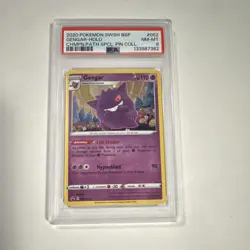Pokemon TCG 2020 Sword & Shield Promo Gengar SWSH052 Holo English PSA 8 - Image 1