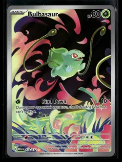 Bulbasaur 133/132 Illustration Rare Mega Evolution Pokemon NM/M - Image 1