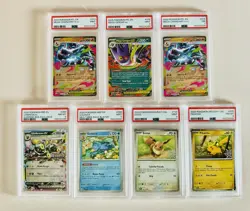 Pokemon Lot of 7 PSA Slabs: Charizard, Pikachu, Gengar, Eevee, Umbreon, Golduck - Image 1