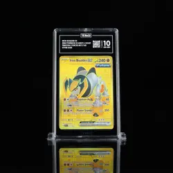 Pokemon Iron Boulder ex 217/162 SV05: Temporal Forces Hyper Rare GEM MT 10 TAG - Image 1