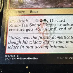 MTG Magic the Gathering Zhur-Taa Swine (102/142) Guild Kit RNA LP - Image 2