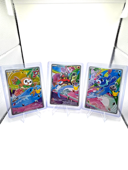 Pokemon First Partner Illustration Collection Promo Alola Gen 7 Starter Set - Image 1