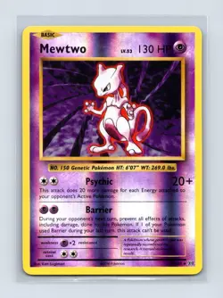 Mewtwo 51/108 Rare Evolutions Pokemon Reverse Holo Near Mint - Image 1