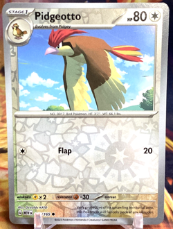 Pidgeotto 017/165 - Pokemon Scarlet & Violet 151 - Reverse Holo Rare - NM - Image 1