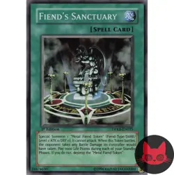 Yugioh Fiend's Sanctuary DPKB-EN035 Super Rare 1st Edition NM - Image 1