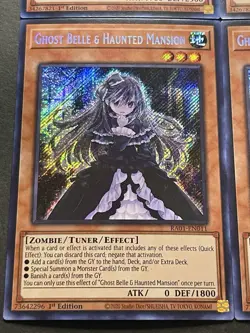 3x Ghost Belle & Haunted Mansion + 3x Artifact Lancea | Secret Rares | YuGiOh! - Image 3