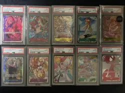 One Piece TCG PSA 10 Lot (10 Cards) - Image 1