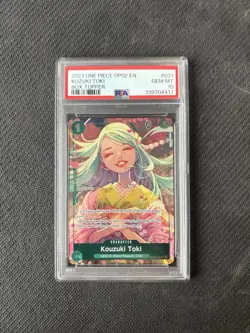 ONE PIECE OP02-031 PARAMOUNT WAR KOZUKI TOKI BOX TOPPER PSA 10 - Image 1