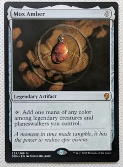 Mox Amber NM 224/269 Dominaria DOM MTG Magic The Gathering - Image 1