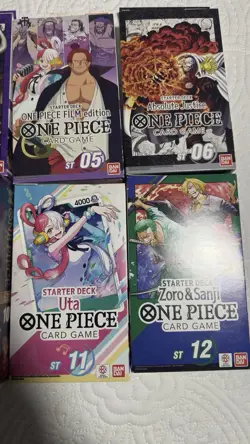 One Piece TCG starter deck lot 1-12 NM - Image 4