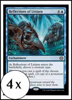 MTG - 4 x Reflections of Littjara - Playset 4x x4 - Lost Caverns of Ixalan - Image 1