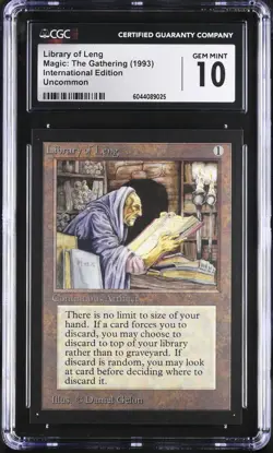 Gem Mint MTG Collectors Edition CE --- CGC 10 LIBRARY OF LENG --- - Image 1