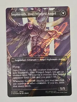 MtG Final Fantasy SEPHIROTH, FABLED SOLDIER BORDERLESS SURGE FOIL NM - Image 2