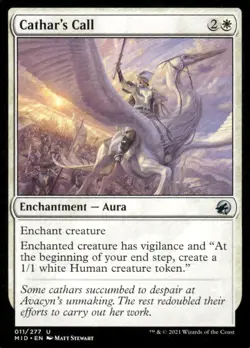 Cathar's Call 011/277 Innistrad: Midnight Hunt MTG Magic the Gathering card - Image 1