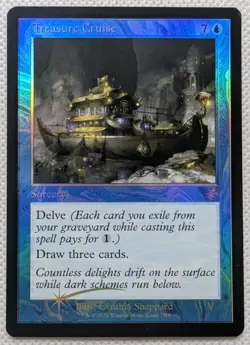 Retro Foil TREASURE CRUISE NM MTG Time Spiral Remastered TSR Special 319 - Image 1