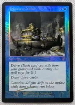 Retro Foil TREASURE CRUISE NM MTG Time Spiral Remastered TSR Special 319 - Image 2