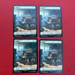 4x Plains L0295 Final Fantasy MTG Magic the Gathering NM - Image 1