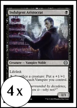 MTG - 4 x Indulgent Aristocrat - Playset 4x x4 - Lost Caverns of Ixalan - Image 1