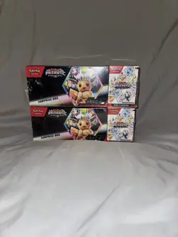 Pokemon Prismatic Evolutions Surprise Box + Booster Bundle Sams Club Sealed (2) - Image 1