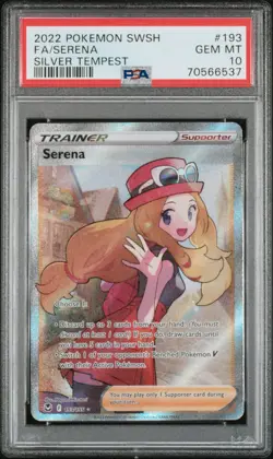 Serena 193/195 Silver Tempest Pokemon PSA 10 - Image 1