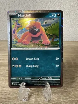 Pokemon TCG Maschiff 142/193 Paldea Evolved Cosmos Holo - Image 1