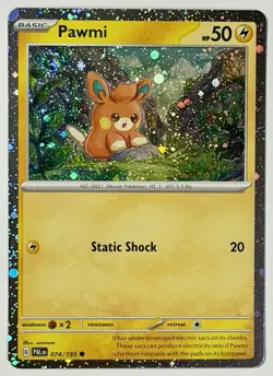 Pokemon TCG - Pawmi 074/193 - 2023 Paldea Evolved SV02:PAL C - Cosmo Promo - Image 4