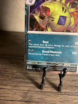 Pokemon Paldea Evolved Tyranitar 135/193 Cosmos Exclusive! Galaxy Holo-NM! - Image 4