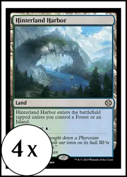 MTG - 4 x Hinterland Harbor - Playset 4x x4 - Lost Caverns of Ixalan - Image 1