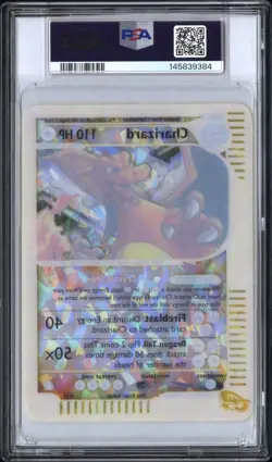 2003 POKEMON SKYRIDGE BOX TOPPER #9 CHARIZARD PSA 8 - Image 2