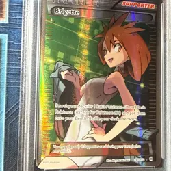 2015 Pokemon XY Breakthrough EX-MT BRIGETTE FULL ART #161 PSA 6 - Image 3