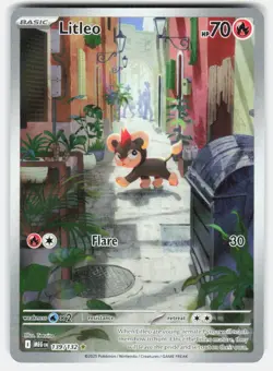 LITLEO 139/132 ILLUSTRATION RARE MEGA EVOLUTION POKEMON NM/M - Image 1